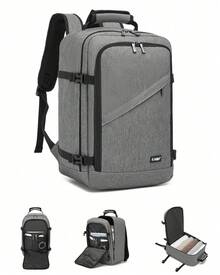 Cabin Bag 40x20x25cm 44x20x33cm 54x20x35cm Ryanair Underfloor Backpack Waterproof Travel Backpack Hand Luggage 20L 30L 38L Lightweight Business Work Gym Uni Laptop Daypack For Men Women - Grey - View 2