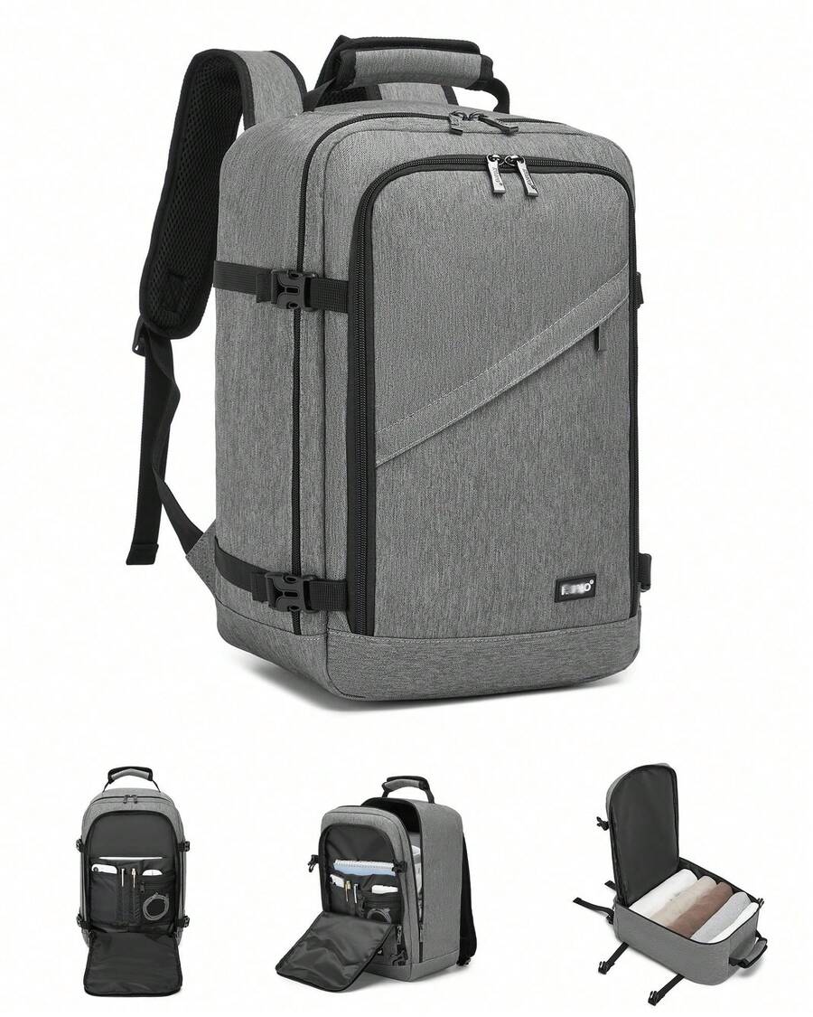 Cabin Bag 40x20x25cm 44x20x33cm 54x20x35cm Ryanair Underfloor Backpack Waterproof Travel Backpack Hand Luggage 20L 30L 38L Lightweight Business Work Gym Uni Laptop Daypack For Men Women
