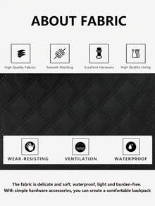 Functional City Backpack | Interpreting The Aesthetics Of All-Weather Commuting. Unlock The Absolute Visual Sovereignty Of Daily Life And Travel, Equipped With A Scientific Modular System: The Entire Series Adopts A Diamond Quilting Process, And The Multi-Pocket Design Realizes The Classification And Storage Of Items. - Multicolor - View 5