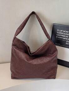 Luxury New PU Fashion Design High-End Tote Bag - Coffee - View 2