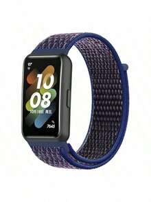 SMART WATCH MX Correa Sport Para Huaweii Band 7 Nylon Transpirable Premium - Azul Indigo - Ver 1