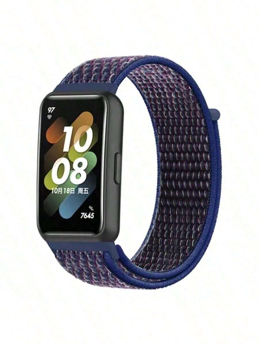 SMART WATCH MX Correa Sport Para Huaweii Band 7 Nylon Transpirable Premium - Azul Indigo - Ver 1