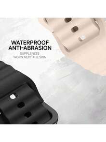 SMART WATCH MX Correa Sport Para Galaxy Watch 7/6/5 + Case + Vidrio Templado - Naranja/Negro - Ver 2