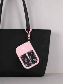 30ml Pink Bow Pattern Perfume Spray Bottle With Anti-Drop Silicone Protective Case And Hook, Perfume Decanting Bottle, Perfume Decanting Tool, Valentine's Day Gift, New Year Gift - Multicolor - View 4