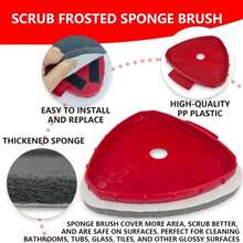 5 Pack Spin Mop Replace Head For O Cedar EasyWring 1 Tank, Includes 2 Microfiber Mop Replacement Refill, 2 Prone To Foaming Scrubber Sponge Brushes &Amp; 1 Connector For Kitchen, Bathrooms, Glass - ColorA - 查看 4