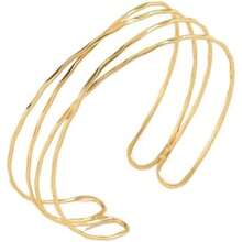 Arm Cuff Jewelry For Women Upper Arm Cuffs Bracelet Bangles Metal Plated Band Adjustable Accessories Gift - Màu G B - Xem 1