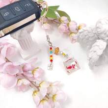 Y2K Cute Phone Charms Set - Aesthetic Cherry,Flower, Butterfly & Star Cell Phone Straps, Kawaii PhoneAccessories For Bag Keychain, , Camera Decor - Cá Hồng - Xem 6