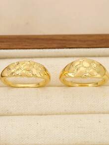 1 Fashionable, Simple And Personalized Wide And Uneven Ring Suitable For Women, Versatile For Daily Wear And Can Be Given As A Gift To Friends - Irregular Ring - View 3