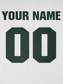 2026 Customized Name & Number Ball, Unisex Single Piece Short Sleeve Sports Ice Hockey Jersey, Quick-Dry Breathable Casual Comfortable Fit - White - View 4