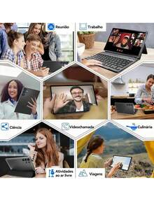 Qetupa Tablet PC Android 15 inci 10,1 inci, RAM 3GB + ROM 64GB, Prosesor MTK 8767 Octa-Core 2.0GHz, Layar Sentuh IPS HD (1280x800), Bluetooth 5.2 & WiFi 5 802.11ac, GPS, Kamera Depan 5MP & Kamera Belakang 13MP, Baterai Besar 6000mAh, Tidak Mendukung Kartu SIM - Hitam - View 2