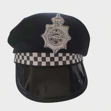 boina de poli ideal para complemetar tu disfraz adolecente y adulto - Negro - Ver 4