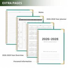Monthly Planner 2026-2028, Hardcover 3 Year Calendar 2026-2027-2028 Calendar Book From Jan 2026 - Dec 2028, 9" X 11", Spiral Bound,Organizer For Office, Schoolsss, And Home,Lake Gre1en - EmeraldGre1en - 查看 6