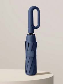 Paraguas de viaje portátil, compacto y duradero, a prueba de viento, con diseño de apertura inversa, con ribete reflectante de , adecuado para automóvil y viajes al aire libre - Multicolor - Ver 15