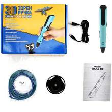 Długopis 3D do nauki dla dzieci, magiczny długopis do rysowania i tworzenia rysunków 3D, działający w temperaturze pokojowej, z 3 regulowanymi prędkościami, wymianą filamentu jednym kliknięciem, edukacyjna zabawka do samodzielnego rysowania i interaktywna zabawa dla rodziców i dzieci, odpowiednia dla chłopców i dziewczynek w wieku 3-12+ lat, kreatywny prezent (długopis, filament, kolor i styl losowe) - Wielokolorowe - Zobacz 14