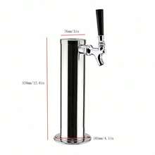 SENDERPICK Beer Dispenser Single Tap Beer Tower Beverage Dispenser - Silver - View 6