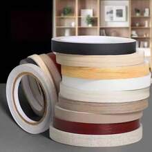 1卷 393.7英寸 x 0.78英寸 木纹装饰胶带 - 加厚PVC家具橱柜边缘自粘剥离粘贴膜，厚度0.2毫米，用于橱柜装饰、墙面边缘覆盖 - A - 查看 12