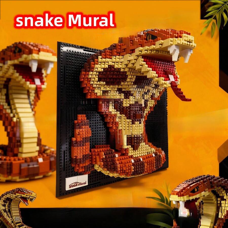 Adult Building Block Sets - Cobra Mural - View 1