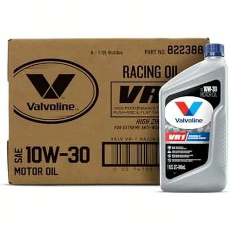 Valvoline VR1 Racing SAE 60 Motor Oil 1 QT - VR1-1 QT, Case of 6-10W-30 - 查看 1