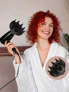 1/2/3/5件装旅行装美发扩散器 - 沙龙级吹风机配件，无热损伤蓬松造型工具 | 卷发扩散器，打造自然波浪，轻巧便携，适合居家和旅行。非常适合圣诞装饰、节日礼物、约会、户外活动和旅行。易于携带和存放，包装精美 - 是新年、派对和盛会的完美之选。 - 彩色 - 查看 8