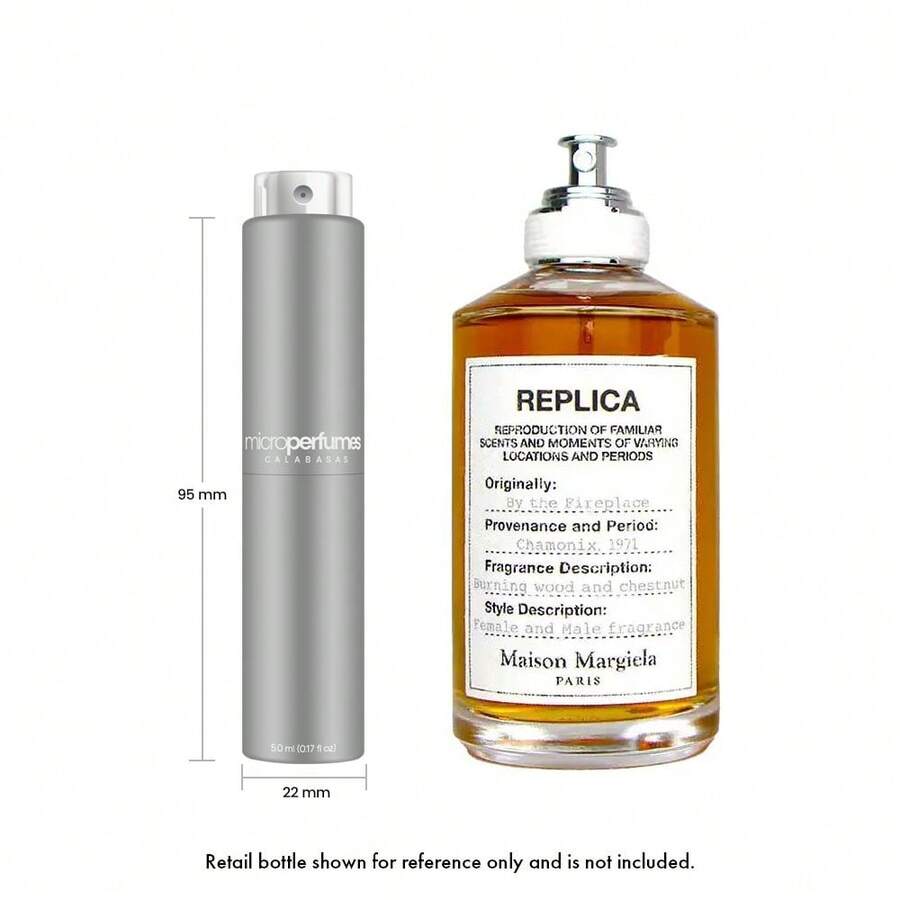 Maison Margiela Replica By The Fireplace EDT - 5ml Travel Spray, Unisex Perfume, Smoky Warm Vanilla, Long-Lasting - 濃烈香調 - 查看 1