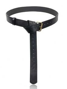 Vintage Viking Style PU Leather Belt, Medieval Female Warrior Cosplay Accessory, Renaissance Adjustable Waist Belt - A - View 3