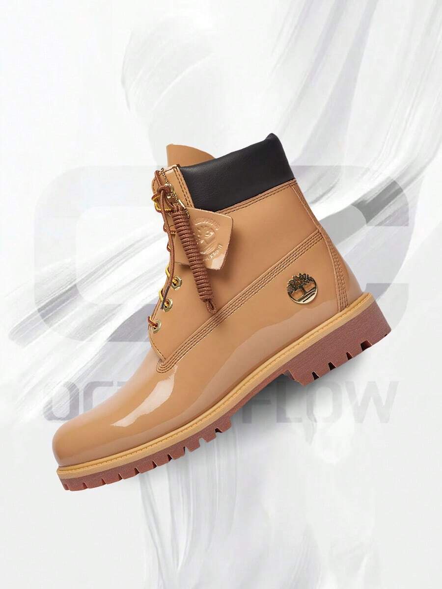 Timberland 6" Premium Waterproof Patent BootsFinch Wheat– Men's Lifestyle Sneakers – Shoes For Man -Vintage-Spring & Summer-Inspired Running Shoes, Shock-Absorbing Comfort, Gym To Streetwear Casual Wear-Easter Gift–TB0A41MWA3K - Finch/Wheat - 查看 1
