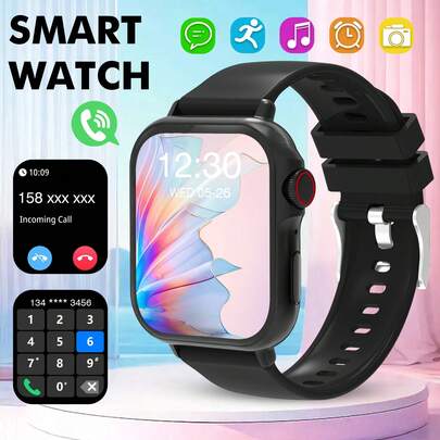 新款男女通用智能手表，支持无线通话/短信、多种运动模式、健身追踪，兼容手机和安卓系统