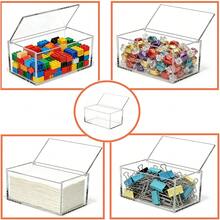 [Free Shipping]Acrylic Box With Lid Coffee Pod Holder Organizers Contanier Clear Dryer Sheet Dispenser For Laundry Organization And Storage Laundry Room Decor - 7.1x4x3.1英寸 - 查看 7