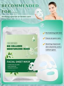 5片装胶原蛋白面膜，深层补水，富含胶原蛋白，提升肌肤光泽和柔滑度，告别干燥暗沉肤色，面部护理 - Collagen - 查看 7