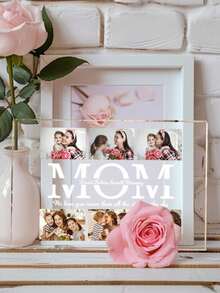Customized Mom Photo Plaque, Mother's Day Customized Gift, Personalized Acrylic Plaque, Customized Mom Acrylic Plaque, Personalized Mom Photo Frame, Customized Photo Plaque, Mom Personalized Photo Gift, Mom Photo Plaque Printing, Photo Keepsake Gift, Housewarming Gift, Anniversary Gift, Birthday Gift, Gift, Wedding Keepsake, Keepsake, Reusable, Cute, High Quality, Office Decor, Elegant Living - Multicolor - View 4