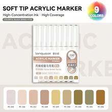 Bộ bút dạ acrylic Languo 207 màu, đầu cọ mềm, dung tích lớn, chống thấm nước, không lem, khô nhanh, độ che phủ cao, thích hợp vẽ trên đá, vải bố, gỗ, gốm sứ, vải, thủy tinh, kim loại, dùng cho nghệ thuật thủ công, vẽ tranh hoạt hình, viết nhật ký, quà tặng Ngày của Mẹ 2026, bộ dụng cụ nghệ thuật số lượng lớn cho học sinh, sinh viên và thanh thiếu niên. - Nhiều màu - Xem 33