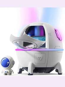 Humidificador Con Diseño de Astronauta Purificador de Aire Diseño con Luz USB - Blanco - Ver 2