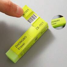 4pcs Soft Durable Flexible Cube Cute Green Pencil Rubber Erasers For School Kids Jelly Pencil Erasers - Multicolor - View 5