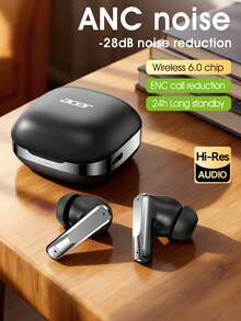 Acer 宏碁官方 OHR646 无线耳机，无线 6.0，ANC 主动降噪，低延迟，游戏体验更佳，超长续航，降噪麦克风，Hi-Fi 音质，男女通用，兼容智能手机和平板电脑，圣诞节/情人节礼物之选 - 均碼 - 查看 3