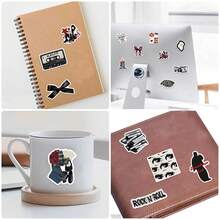 100张Y2K美学暗黑风格贴纸，Y2K市中心贴纸，Y2K礼物，复古贴纸，90年代贴纸，防水乙烯基贴纸，适用于信封、水瓶、电脑、笔记本电脑、手机、行李箱、笔记本、冰箱等。 - C - 查看 4