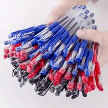 10-100Pcs European Standard Office Signature Gel Pen With 0.5mm Red Blue Black Ink Bullet Head ,Suitable For Student Office Stationery Gift , Back To School - Sets - View 3