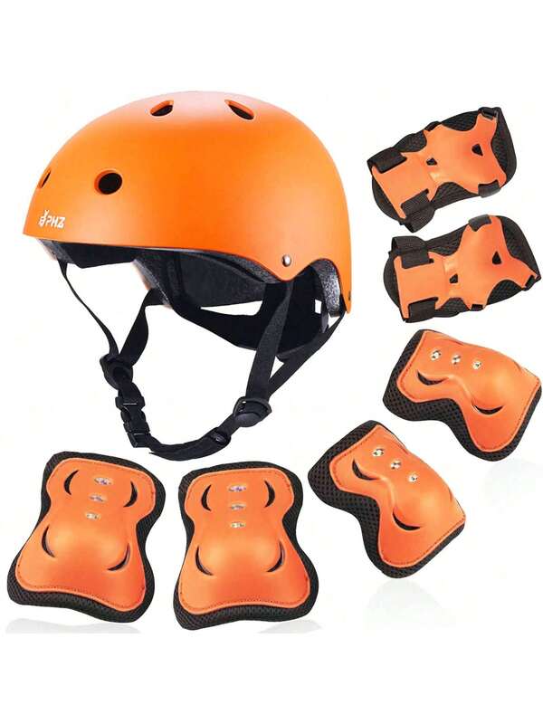 Kids Bike Helmet,Multi-Sport Protective Gear Set For 3-5-8-9 Years Boys Girls With Knee And Elbow Pads Wrist Guards Fit Roller Skates
