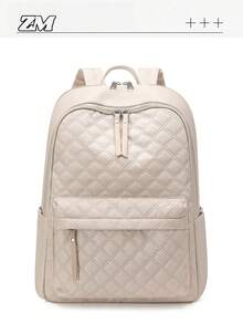 Functional City Backpack | Interpreting The Aesthetics Of All-Weather Commuting. Unlock The Absolute Visual Sovereignty Of Daily Life And Travel, Equipped With A Scientific Modular System: The Entire Series Adopts A Diamond Quilting Process, And The Multi-Pocket Design Realizes The Classification And Storage Of Items. - Multicolor - View 15