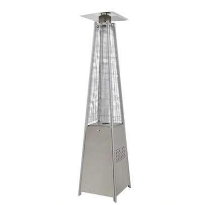 Dellonda Pyramid Gas Patio Heater 13kW Commercial/Garden Use, Stainless Steel