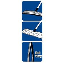 Repuesto de mopa de microfibra, almohadilla reutilizable y lavable para pisos de madera/baldosas/vinilo, súper absorbente 2 en 1 seco/húmedo, artículo esencial para la limpieza de pisos del hogar - Soltero - Ver 3