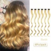 6 pièces Extensions de cheveux bouclés clip-in verts, 18 pouces de long, cheveux synthétiques colorés bouclés pour femmes. Convient pour se déguiser, les fêtes de mode, peut être utilisé comme cadeau pour les femmes, également applicable pour les festivals de musique, accessoire de cheveux pour la Coupe du monde - Multicolore - Voir 11