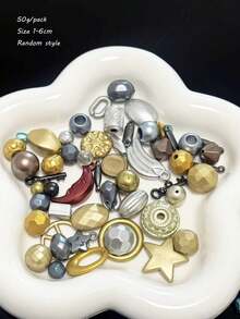 亚克力手链DIY珠子材料包手工珠子手机链项链钥匙扣吊坠配件 - 彩色 - 查看 12