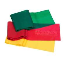 Juego de bandas de resistencia sin látex para ejercicio r e inferior del cuerpo entrenamiento de fuerza terapia física pilates rehabición amarillo rojo y verde principiante-060 - Sin látex versión antigua - Ver 1