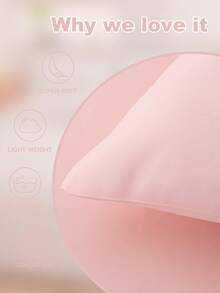 2件套纯色超柔软超细纤维枕套,标准尺寸 - 低过敏性枕套 - 口袋枕芯 - 防皱、防褪色、防污渍,适用于卧室/客厅/宿舍(男生/女生宿舍床上用品) - 淺粉色 - 查看 10