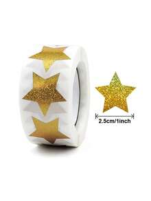 500 piezas de Pegatinas de Estrellas Brillantes - Estrellas autoadhesivas adecuadas para recompensas, manualidades y uso en el aula - Multicolor - Ver 14