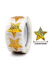 500 piezas de Pegatinas de Estrellas Brillantes - Estrellas autoadhesivas adecuadas para recompensas, manualidades y uso en el aula - Multicolor - Ver 13