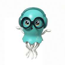 会爬行、会发光、会发声的电动水母玩具，带LED灯和音乐的水母触手探险家，自动避障，理想的圣诞礼物 - 彩色 - 查看 8