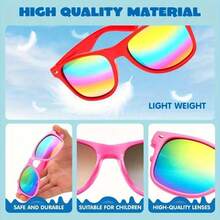 12pcs Packages Kids Glasses Bulk Kids Glasses Party Favor Neon Glasses For Kids Boys Girls Age 3-8 Birthday - Colorful Style - View 4