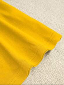 Girls' And Boys' Printed T-Shirt With Brazil Print, 100% Cotton. T-Shirt/Blouse/World Cup Design. - 黃色 - 查看 3