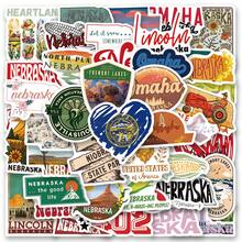 61PCS California Stickers Aesthetics Stickers Scrapbooking, Diary, Laptop, Bumper, Skateboard, Water Bottle, Computer, Phone Greeting Cards, Photo Albums, Furniture, Stickers - Multicolor - View 10